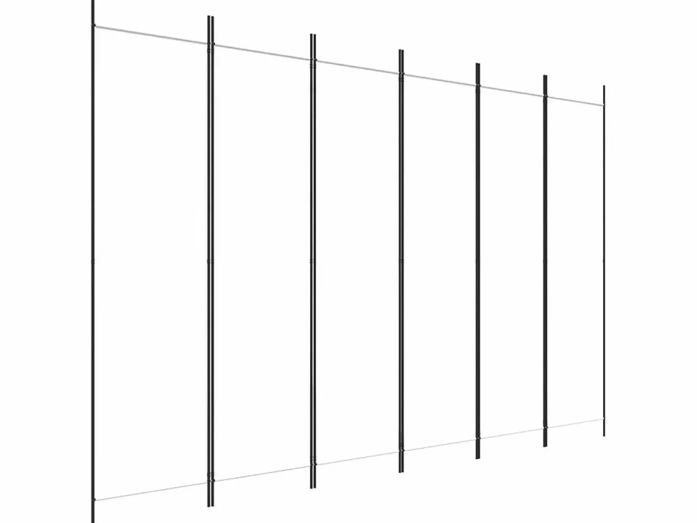 Biombo|Biombo divisor de 6 paneles de tela 300x200 cm ES926712