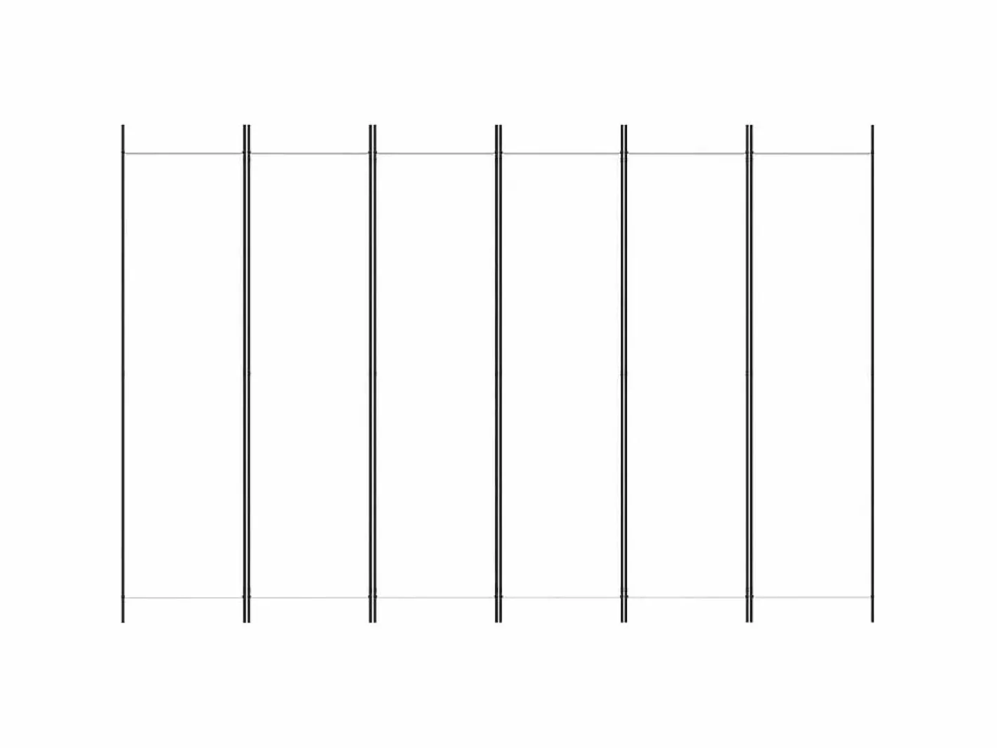 Biombo|Biombo divisor de 6 paneles de tela 300x200 cm ES926712
