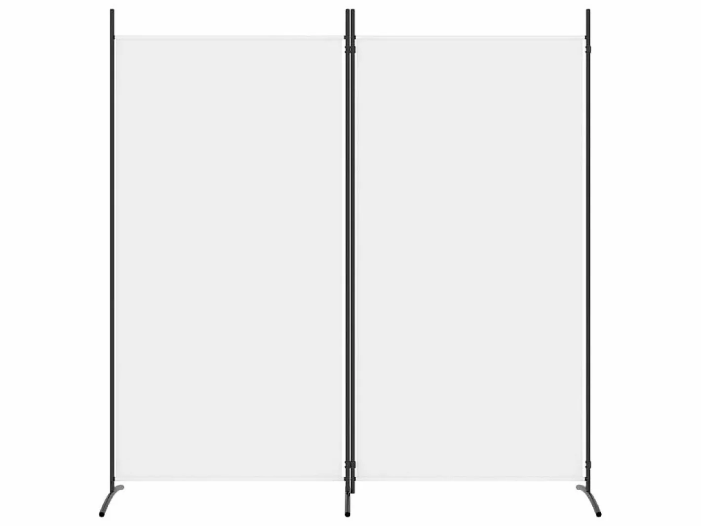 Biombo divisor de 2 paneles de tela 175x180 cm ES359451^ Clearance