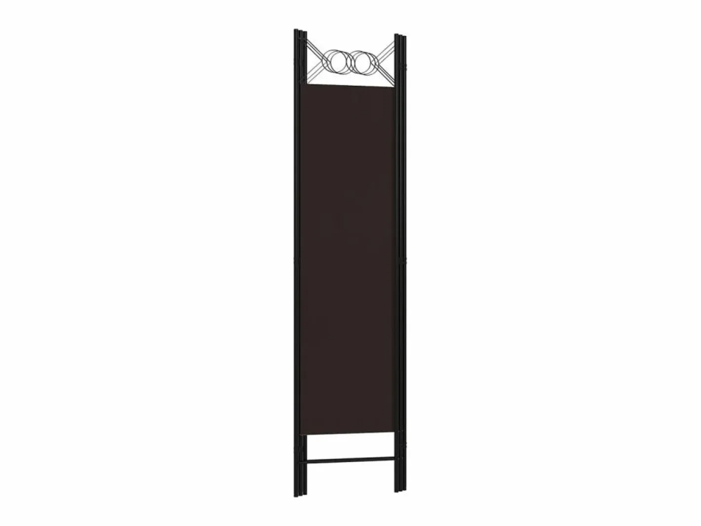 Biombo divisor de 3 paneles marrón 120x180 cm ES580050^ Best