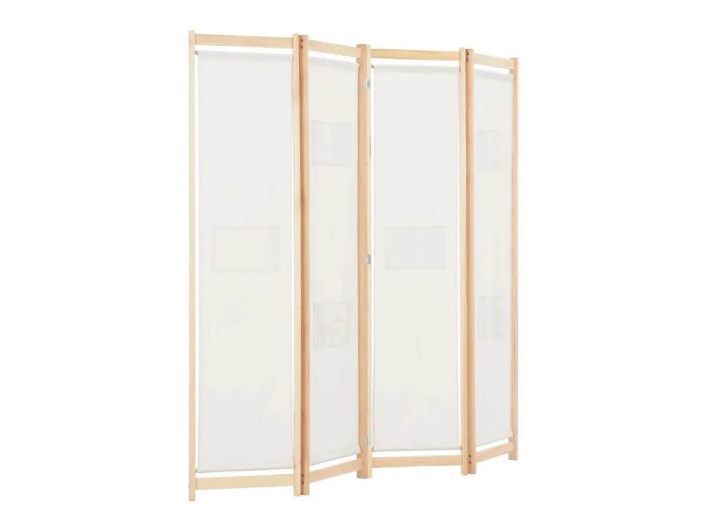 Biombo divisor de 4 paneles de tela color 160x170x4 cm ES501179^ Online