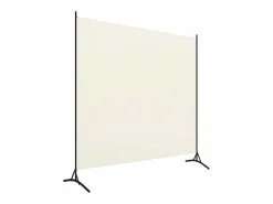 Biombo|Biombo divisor de tela blanco 175x180 cm ES487951