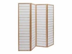 Biombo japonés de madera natural y papel de arroz GIBON^Miliboo
