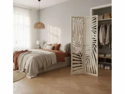 Atmosphera Biombo|Biombo Separador Ambientes 3 Paneles Madera Akira Dormitorio Salón