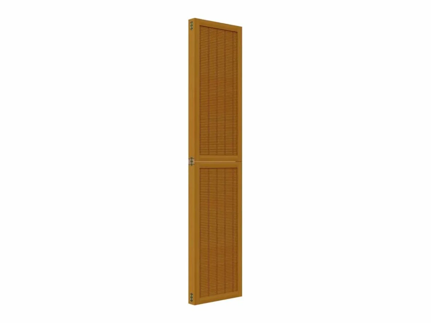 Biombo|Biombo separador de 4 paneles madera maciza paulownia marrón ES959267