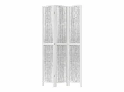 Biombo separador de 3 paneles madera maciza Paulownia ES157888^ Best