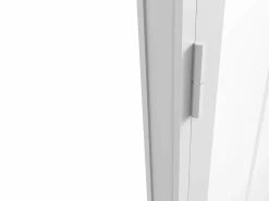 Bloque de puerta reversible, aluminio, MDF y vidrio templado, Alt. 204 x An. 73 cm, ERMELO^Vente-unique Outlet