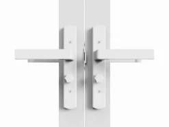 Vente-unique Puerta Con Marco|Bloque de puerta doble reversible - Vidrio templado - - 2 x Alt. 204 x An. 83 cm - LOXTON