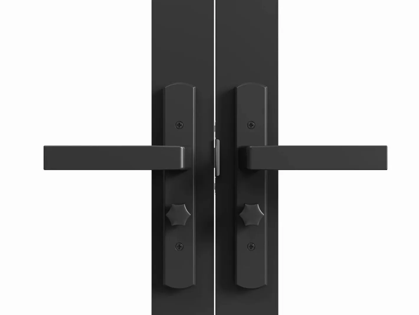 Vente-unique Puerta Con Marco|Bloque de puerta doble reversible - vidrio templado - 2 x Alt. 204 x An. 83 cm - - MASERU