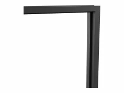 Vente-unique Bloque de puerta doble reversible - vidrio templado - 2 x Alt. 204 x An. 93 cm - - MASERU Negro Clearance