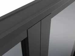 Bloque de puerta doble reversible de vidrio templado ahumado - 2 x Alt. 204 x An. 83 cm - LOXTON^Vente-unique Hot