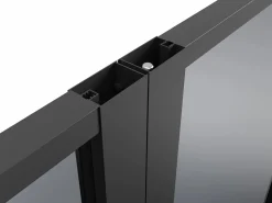 Bloque de puerta doble reversible de vidrio templado ahumado - 2 x Alt. 204 x An. 83 cm - LOXTON^Vente-unique Hot