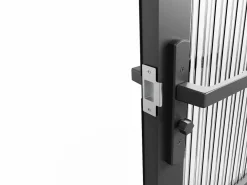 Bloque de puerta doble reversible - vidrio texturizado - 2 x Alt. 204 x An. 83 cm - - MASERU^Vente-unique Discount