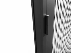 Vente-unique Puerta Con Marco|Bloque de puerta doble reversible - vidrio texturizado - 2 x Alt. 204 x An. 73 cm - - LOXTON