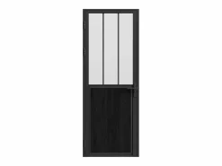 Bloque de puerta reversible , vidrio templado translúcido estilo taller, Alt. 204 x An. 93 cm, ERMELO^Vente-unique Clearance