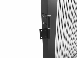 Bloque de puerta reversible de aluminio y vidrio texturizado - Alt. 204 x An. 73 cm - - MASERU^Vente-unique Sale