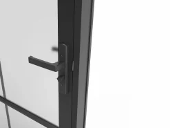 Bloque de puerta reversible de aluminio y vidrio translúcido - Alt. 204 x An. 93 cm - - SEROTO^Vente-unique Clearance