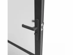 Bloque de puerta reversible de aluminio y vidrio translúcido - Alt. 204 x An. 93 cm - - MASERU^Vente-unique Clearance