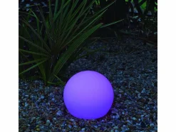 Newgarden Bola de luz exterior Buly 30 cm Solar + recarga eléctrica (+ Flotante) Blanco Clearance