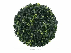 Planta Artificial|Bolas de boj artificiales 2 piezas 45 cm