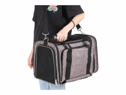 Transportín De Paseo Para Animales|Bolsa de Transporte para Gatos SucceBuy con Ruedas, para Mascotas de Menos de 11 KG, Incluye un Recipiente Plegable,