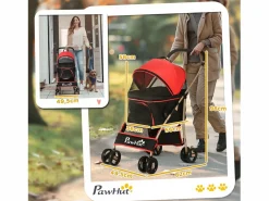 Bolsa de transporte plegable 2 en 1 para perros y gatos, de tela Oxford, color (82 x 49,5 x 98 cm)^