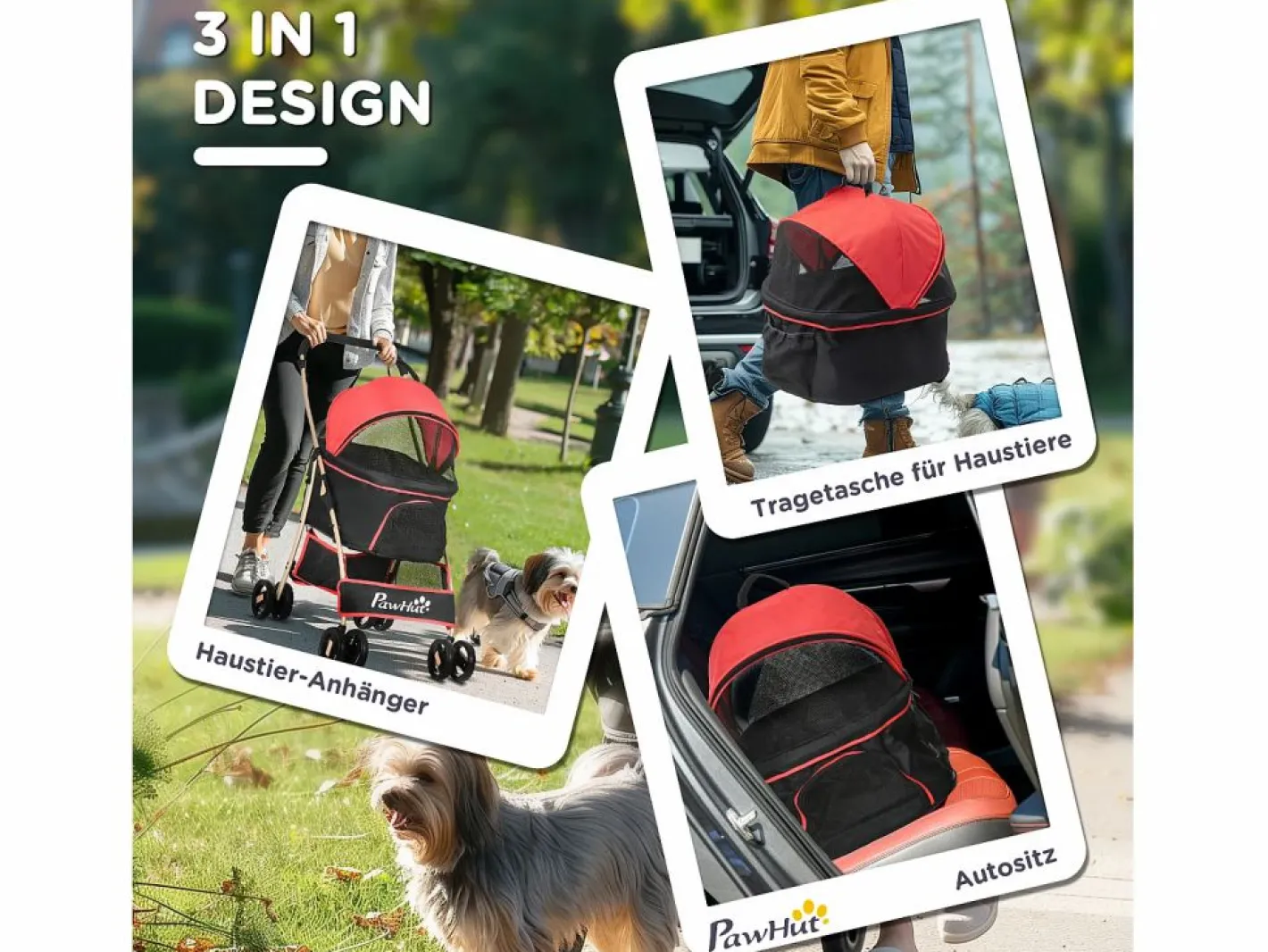 Bolsa de transporte plegable 2 en 1 para perros y gatos, de tela Oxford, color (82 x 49,5 x 98 cm)^