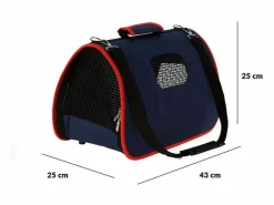 Bolsa transportín pequeñas mascotas con asa 25x25x43 cm^ Online