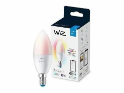 Ledkia Bombilla LED conectada WiZ E14 4,9W 470 lm RGBWW regulable WiFi Bluetooth compatible con Alexa Google Siri Multicolor Clearance