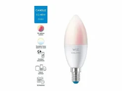 Ledkia Bombilla LED conectada WiZ E14 4,9W 470 lm RGBWW regulable WiFi Bluetooth compatible con Alexa Google Siri Multicolor Clearance