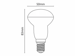 Bombilla LED semi-bombilla blanca 6W E14 4000K Blanco Best