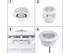 Ledkia Bombilla|Bombilla Piscina LED Sumergible 12V AC/DC 18W IP68 PAR56 3000K Cálido
