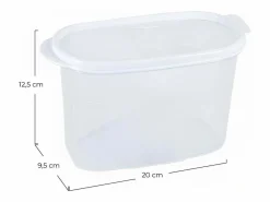 7H SEVEN HOUSE Bote con Tapa Dispensadora 1.2L 20x9.5x12.5cm 7house Blanco Discount