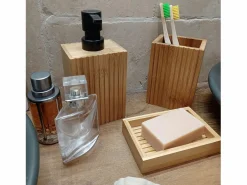 5five Accesorios De Wc|Bote y escobilla wc en bambú