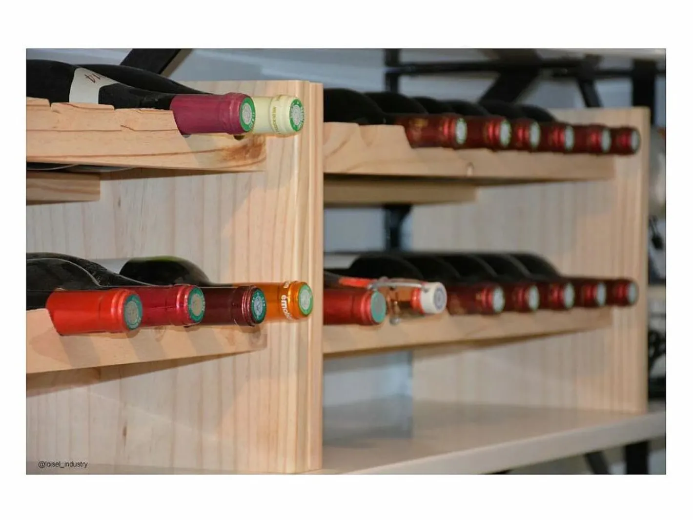 Botellero apilable de pino Katea^Astigarraga Outlet