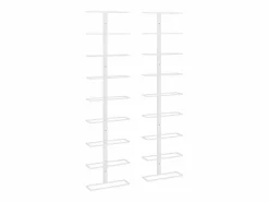 Botellero de pared para 9 botellas 2 unidades hierro ES833479 Blanco New