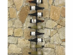 Botellero de pared para 9 botellas hierro ES384182^ Best