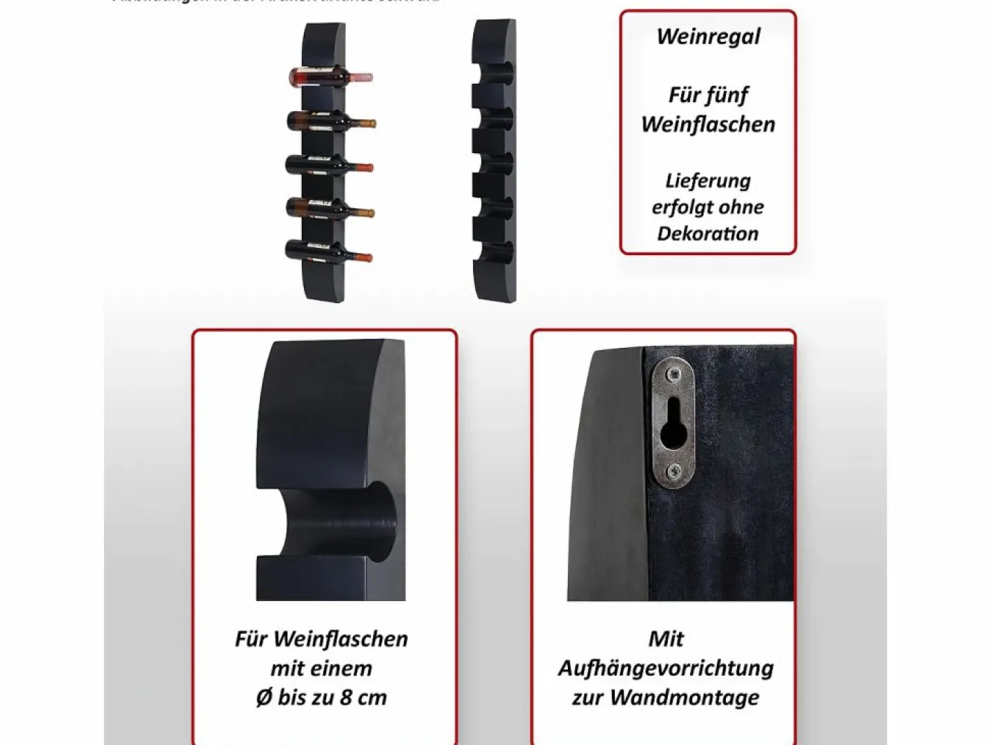 MCW Botellero Millau, Negro Discount