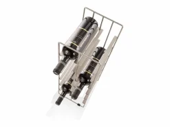Botellero|Accesorios Para Vino Y Bar|Botellero moderno de metal satinado para 12 botellas de vino Jin