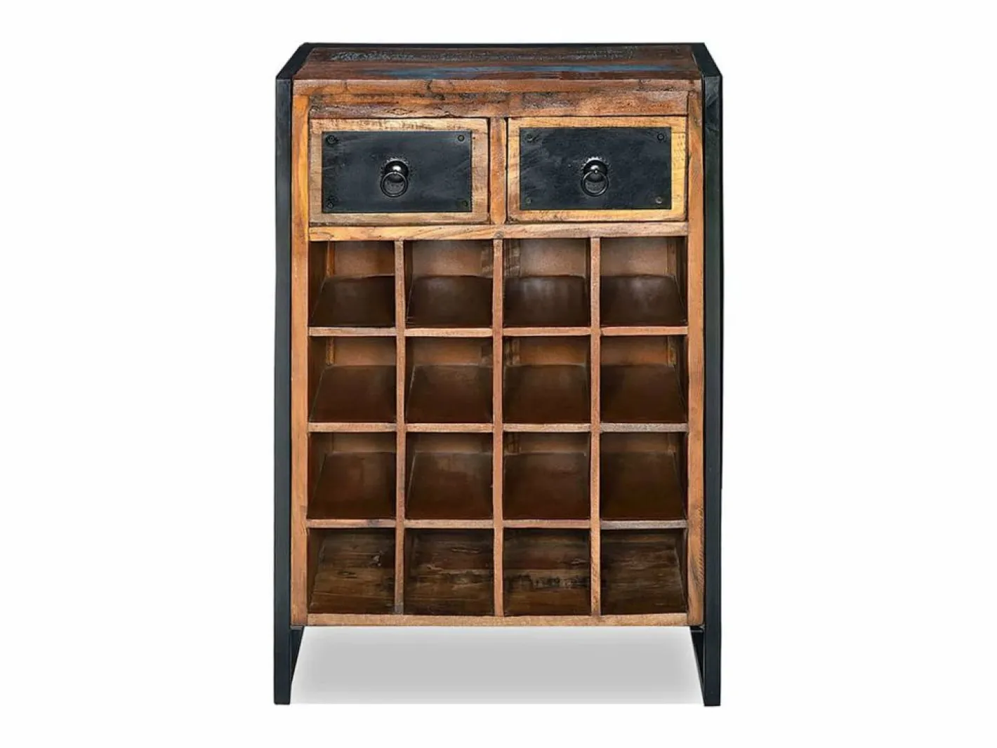 Botellero|Accesorios Para Vino Y Bar|Botellero para 16 botellas madera maciza reciclada ES712204