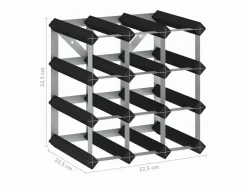 Botellero|Accesorios Para Vino Y Bar|Botellero para 12 botellas madera maciza de pino ES585114