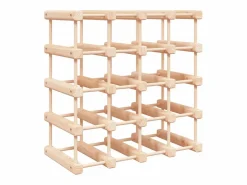 Botellero para 20 botellas madera maciza pino 46,5x23x46,5 cm ES782694^ Online