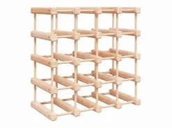 Botellero para 20 botellas madera maciza pino 46,5x23x46,5 cm ES782694^ Online