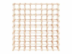Botellero para 72 botellas madera maciza pino 90,5x23x90,5 cm ES167451 Marru00f3n