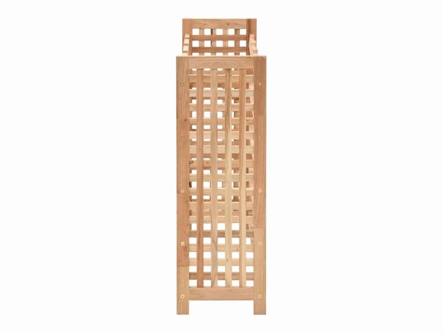 Botellero para 25 botellas madera maciza de nogal 63x25x73 cm ES482751^ Hot