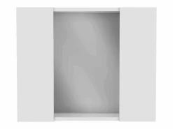 TuHome Botiquín Artemisa en Melamina, con 6 estantes interno y dos puertas, con espejo , 49.53 cm X 59.94 cm X 13.71 cm , Blanco New
