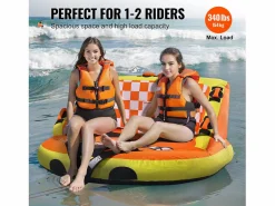 Boya Remolcada Inflable SucceBuy, para 1 a 2 Pasajeros, 154 kg, con Asientos y Espaldar^