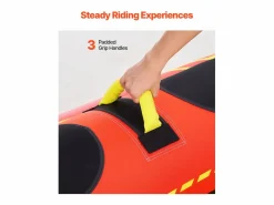 Deportes Náuticos|Boyera Remolcada Hinchable SucceBuy, Tubo de Deporte Náutico Hinchable para 1 a 3 Pasajeros, Capacidad de 231 kg