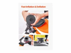 Boyera Remolcada Hinchable SucceBuy, Tubo de Deporte Náutico Hinchable para 1 a 2 Pasajeros, para Navegación Recreativa^ Clearance