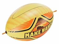Boyera Traccionada con Pelota Auxiliar SucceBuy, para Barco Inflable Remolcable de PVC, para Navegación Recreativa Amarillo Sale